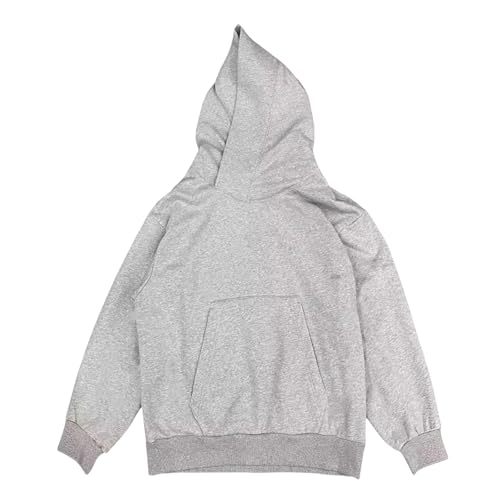 Mens Hooded Sweatshirt Face Mask Long Sleeve Solid Color Cotton Shirt Cold Weather Street Strolls Tops with Pocket Plus Size3