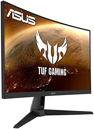 ASUS TUF Gaming VG27VH1B Gaming Monitor 27 inch Full HD (1920x1080), 165Hz (above 144Hz), Extreme Low Motion Blur, Adaptive-sync, FreeSync Premium, 1ms (MPRT), Curved
