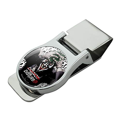 GRAPHICS & MORE Batman Disturbed Joker Satin Chrome Plated Metal Money Clip