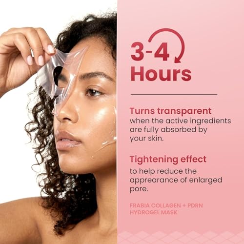Image of Bio Collagen Mask | Collagen Mask Overnight | Sheet Mask | Korean Glass Skin Overnight Hydrogel Face Mask Sheets for Deep Hydration, Pore Minimizing, Firming & Moisturizing | Paraben-Free | For All Skin Types | 1 Piece - 34g