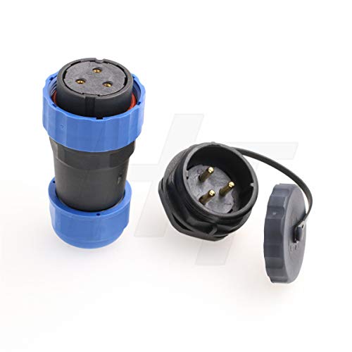 Produktbild von HangTon HE29 3-poliger Stecker 45A Wasserdicht IP68 – Rundsteckverbinder Mit Panel-Buchse Für Industrie