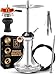 Produktbild M. ROSENFELD Edelstahl Shisha Set Komplett - SSS Reise Shisha Köpfe und Shisha Zubehör incl. 150cm Shisha Schlauch mit Mundstück + Shisha Kaminkopf