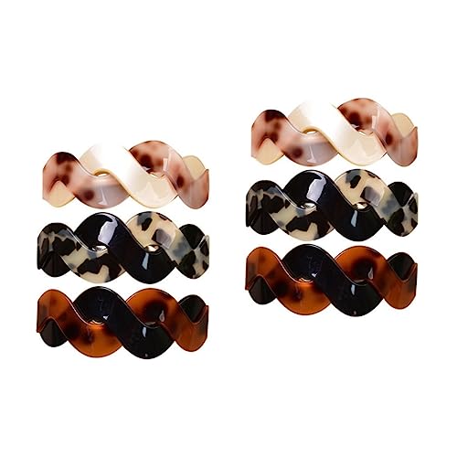 Barrettes en acrylique de 3 pièces pour fixer les cheveux épais