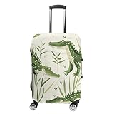 Matériau haute élasticité : le protecteur de valise de voyage crocodile et roseau est fabriqué en fibre de polyester élastique. Haute élasticité, tissu épais, plus d'usure. Pas de plis, pas de boulochage, lavable, protège votre valise contre les rayures.