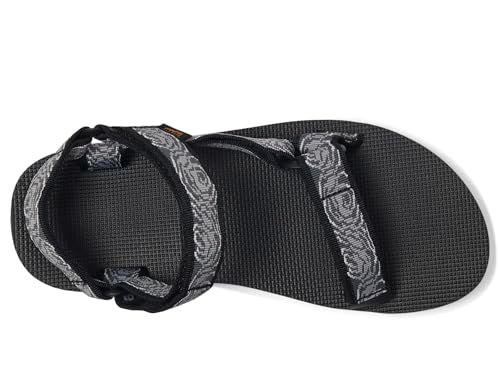 Image of Teva Men's Original Universal Sport Sandal, Archive Top Black /Grey, 7