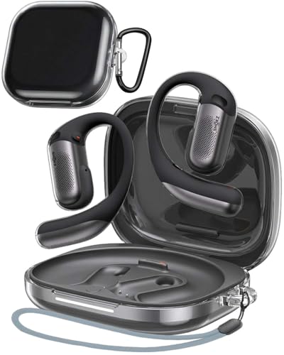 For Shokz OpenFit Pro �P�[�X �J�o�[ �N���A ���� YAJOJO ���C�����X�C���[�z���p TPU�f�� ���S�ȕی� �����h�~ �ϏՌ� �h�o �L�Y�h�~ �w��h�~ (�N���A)