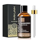 ❤【BOTELLA DE 30 ML】: Nuestro aceite de sándalo se embotella en una botella ámbar resistente a los rayos U / V.