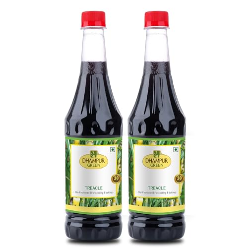 Image of Dhampure Speciality Treacle Cane Sugar Syrup 2 x 800ml (1600ml) | Unsulphured Cane Molasses | Rich Treacle Flavour | Baking & Cooking | No Artificial Colours | No Preservatives