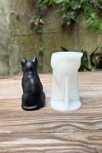 Kedi Kaju Tekli Silikon Mum Kalıbı - Görsel 3