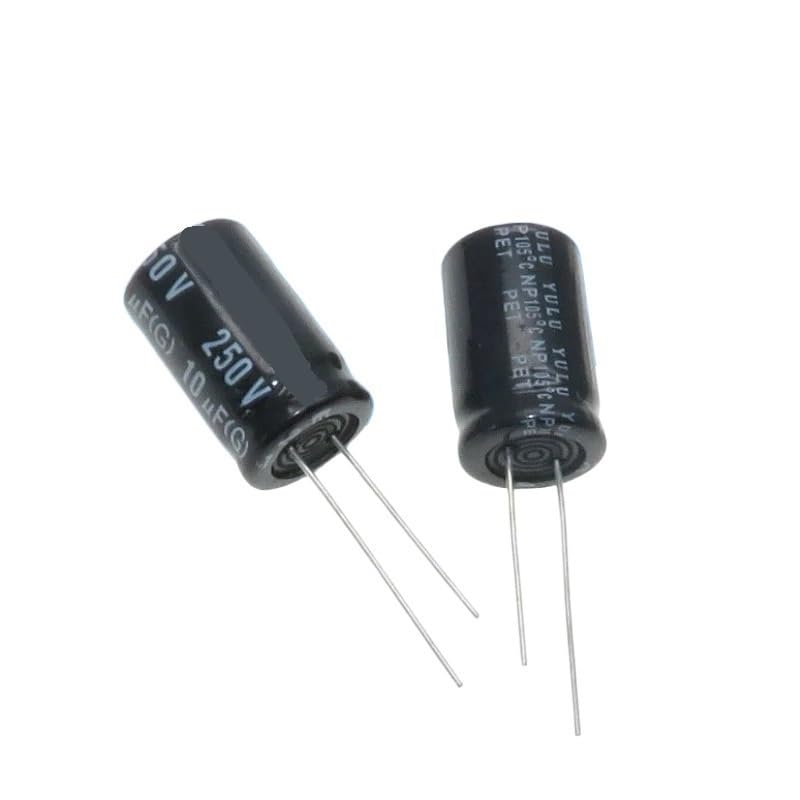5PCS Audio Frequency Crossover NP Non-Polar Aluminum electrolytic Capacitor 250v 10uf 13X20mm