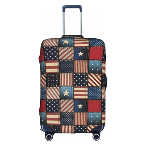 Housse de bagage élastique USA protection valise taille M blanche