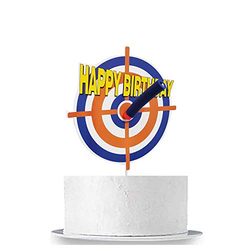Gmakceder Happy Birthday Nerf Cake Topper #TOP3