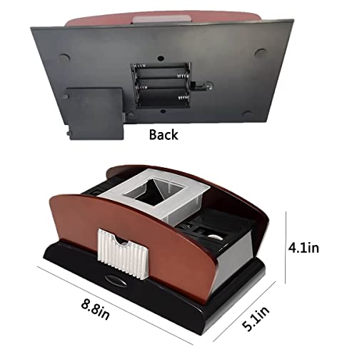 Infijyon 2-Deck Automatic Card Shuffler,Electric Card Shuffler, Us Plug/Battery Operated,For Home & Party Use #TOP4
