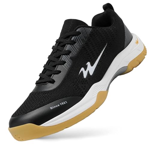 cungel-Tennis-Badmintion-Pickleball-Shoes ���j�Z�b�N�X �m���X���b�v �s�b�N���{�[�� & �e�j�X�V���[�Y | �y�� �ʋC�� �R�[�g�V���[�Y �j�����p, �u���b�N, 10 Women/8.5 Men