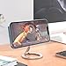 Strong Magnetic Phone Grip with Kickstand- Versatile Cell Phone Holder for Gym, Car Mount- Durable Double-Sided Magnetic Ring- Includes Metal Ring, Compatible with iPhone and All Cell Phones- (Silver)