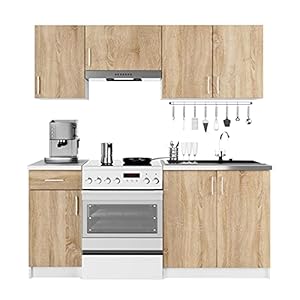 AKORD | Keukenmeubelset Lima | Praktisch | Ruim | Voor een kleine keuken | Voor een kamer met kitchenette | Duurzaam | Voor modern en traditioneel design