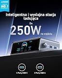 Anker ładowarka USB-C Prime 250 W, GaN, 6 portów, wyświetlacz LCD 2,26 cala