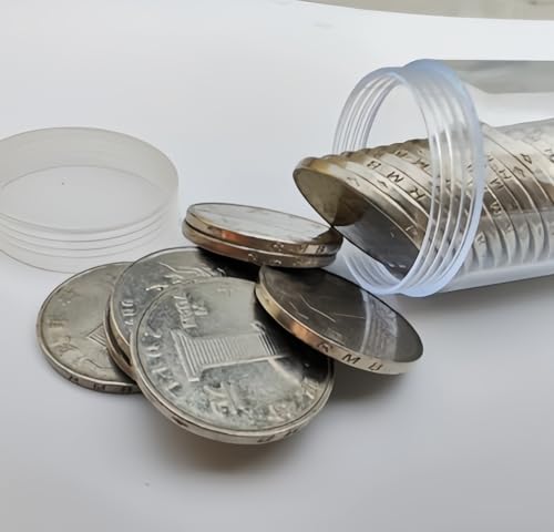 Tubos transparentes para monedas 32mm, pack de 10 miniatura 6