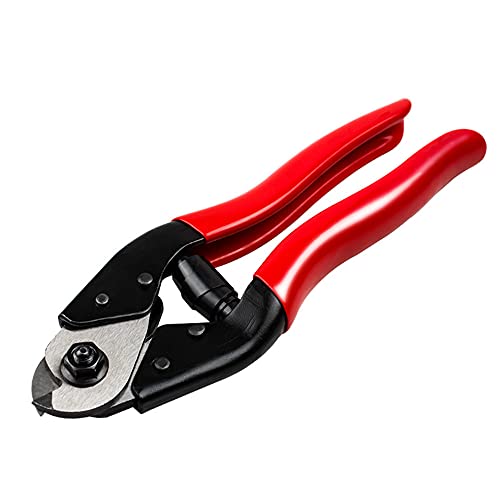 Alicates de Corte de Acero Al Cromo, Cortador de Cable de Trinquete, Alicates de Crimpado Herramientas, Alicate Pelacables Automático de Acero, para Cables, Cuerdas, Alambres de Acero, Resortes