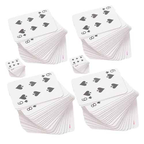 SOIMISS 6 Stück Miniatur Pokerkarten Teiliges Winzige Kartenspiele für Reisen und Partys Lustige Sammelkarten als Witziges Vielseitig Einsetzbar für Familien und Camping