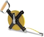 Komelon N6300 Open Reel Metal Frame Long Steel Tape Measure, 300-Feet