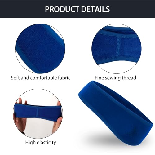 4 Pcs Kids Ear Warmer Fleece Headband Winter Ear Warmer Headband Fleece Running Ear Muffs for Child Outside Running Sporting (Black,blue,red,grey)3