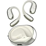 Oraolo Ear AC360, Wireless Bluetooth Rotary Earphone, with Lanyard, Upgraded Bluetooth 6.0, Touch Control, 24h Long Battery Life, IPX5 Waterproof,Long-Lasting Wear Without Fatigue White