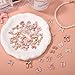 Lyreh 110pcs Pink Bow Charms Set for Jewelry Making, 6 Styles Alloy Enamel Bowknot Pendant Charms with Jump Rings for DIY Making Bracelets Earrings Necklace Craft Supplies