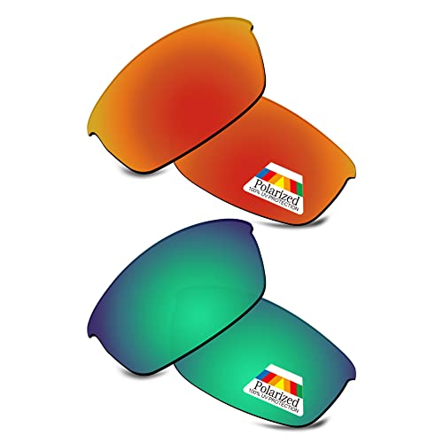 Image of Bwake Replacement Lenses for Oakley Flak Jacket Sunglasses POLARIZED - 100% Perfectly Fit | Easy to Install | Anti Scratch