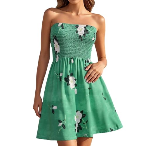 Robe bustier boho imprimé floral pour femme chic
