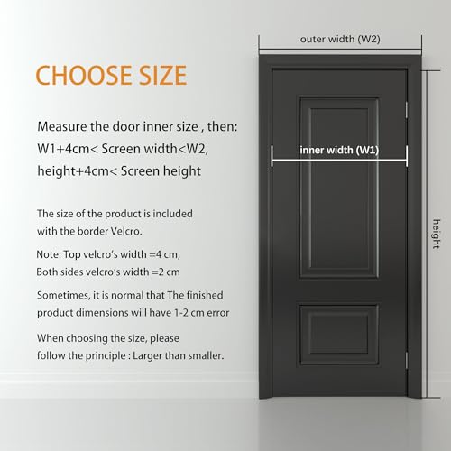 Rideau de porte antimoustique 192x264 cm blanc pour bloquer les insectes - 6