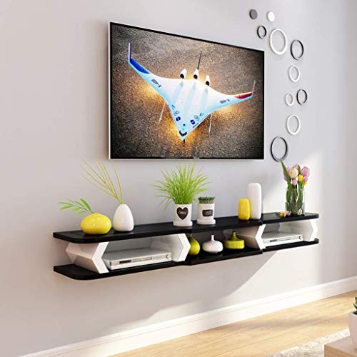 Schwimmdock Regale Wandhalterung TV Schrank-Wand-Hintergrund Ablageboden for DVD/Blu-ray-Player Satelliten-TV Box Kabelbox Schwimmdock