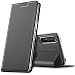 Produktbild Verco Handyhülle für Sony Xperia 5 II, Premium Handy Flip Cover für Sony Xperia 5 II Hülle [integr. Magnet] Book Case PU Leder Tasche, Schwarz
