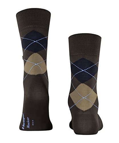 Burlington Herren Socken Manchester M So Baumwolle gemustert 1 Paar, Braun Chocolate 5043, 40-46