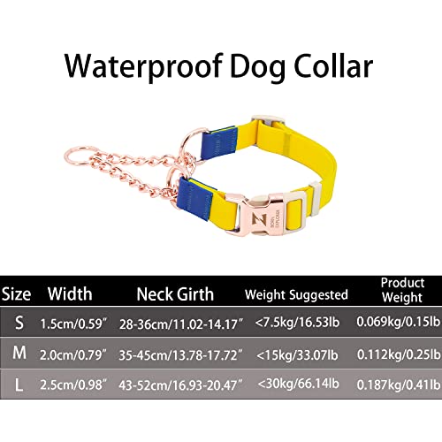 Martingale Collars For Small Dogs, Zooland Waterproof Adjustable Martingale Dog Collars Yellow S #TOP5