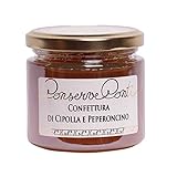 Conserve Conti - Mermelada de Cebolla y Chile 6 tarros de 212 ml / 1140 g peso neto, producción artesanal siciliana