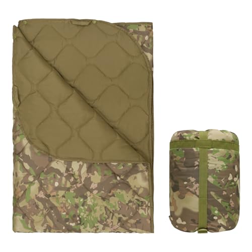 LOOGU Camo Blanket Waterproof Poncho Liner for Outdoor Camping, Hiking, Hunting, Survival,