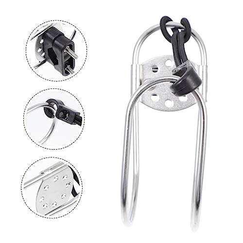 Soporte inoxidable para flotador de piscina universal y resistente Toyvian 7