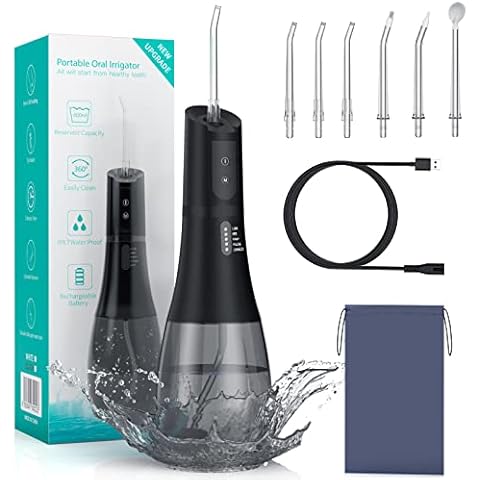 Irrigador Bucal Portatil Profesional con 6 Boquillas Cover