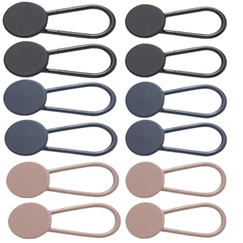 HoAhaMay Lot de 12 boutons d'extension de taille - Boutons réglables pour jeans - Convient pour pantalons et robes - Chemises - Bandes de taille - Plastique (3')