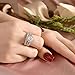 Wuziwen Pear Wedding Engagement Ring Set for Women 925 Sterling Silver Cubic Zirconia Size 8