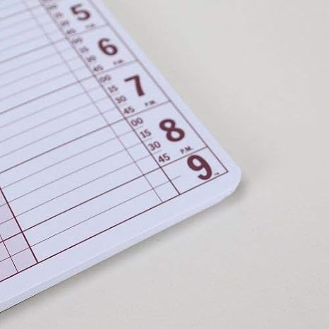 Portage Notebooks Appointment Book Large 5 x 13.5 Undated Planner for Daily Scheduling - 2 Column Professional Daily Planner Undated for Office, Home, or Salon Use
