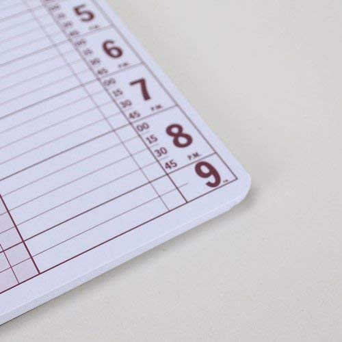 Notebook Planner, Appointment Book –5" x 13.5" Large Undated 2025 Planner, Daily & Hourly Planner – Spiral Notebook Organizer for Scheduling Appointments (2 Columns)