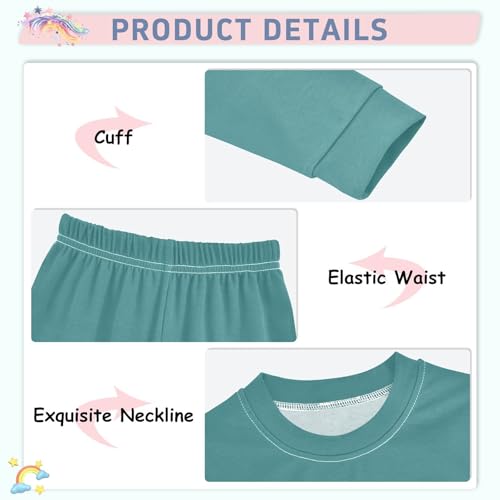 Pink Pajamas Sets Cute Long Sleeve Pants Set for Nightwears4