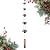 Bell Wind Chimes , Temple wind bell, Red Copper Wind Chimes with 5 Bells, Feng Shui Wind Chime for Home Yard Outdoor Decoration, A Great Memorial Wind Chime for Someone Who Loves Peace Red Copper