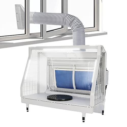 Anesty Water Curtain Airbrush Spray Booth With 3 Fans, Waterfall Paint Booth With Dual Filtration Adjustable Airflow And Bright Leds For Effective Suction & Optimum Spraying Wtraspb #TOP10