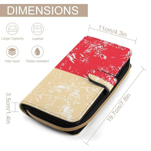Singapore Vintage Flag Long Wallet for Women Men Purses Coin Pouch Credit Card Holder Organizer2