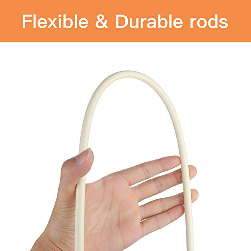 Dryer Vent Cleaner kit, Akamino 24 Feet Dryer Vent Cleaner Brush, Two Synthetic Clean Brush Heads, Includes 18 Flexible Rods, 1 Dryer lint Vent Trap Chimney Cleaners - Thumbnail 3