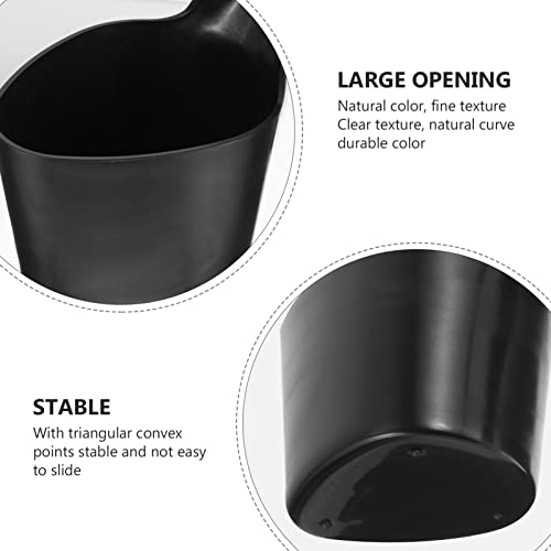 Fomiyes High Heel Flower Pots 2Pcs Unique Shaped Succulent Planters Plastic Shoes Plant Nursery Pots Cactus Pots Lightweight Bonsai Pot Plant Container Black #TOP2