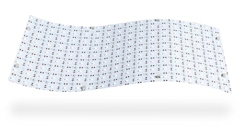 Minxue 4PCS Soft LED Backlight Sheet 12W 6000k White Color Panel Backlit Flexible cuttable 19X9.5 inch for Translucent countertop.